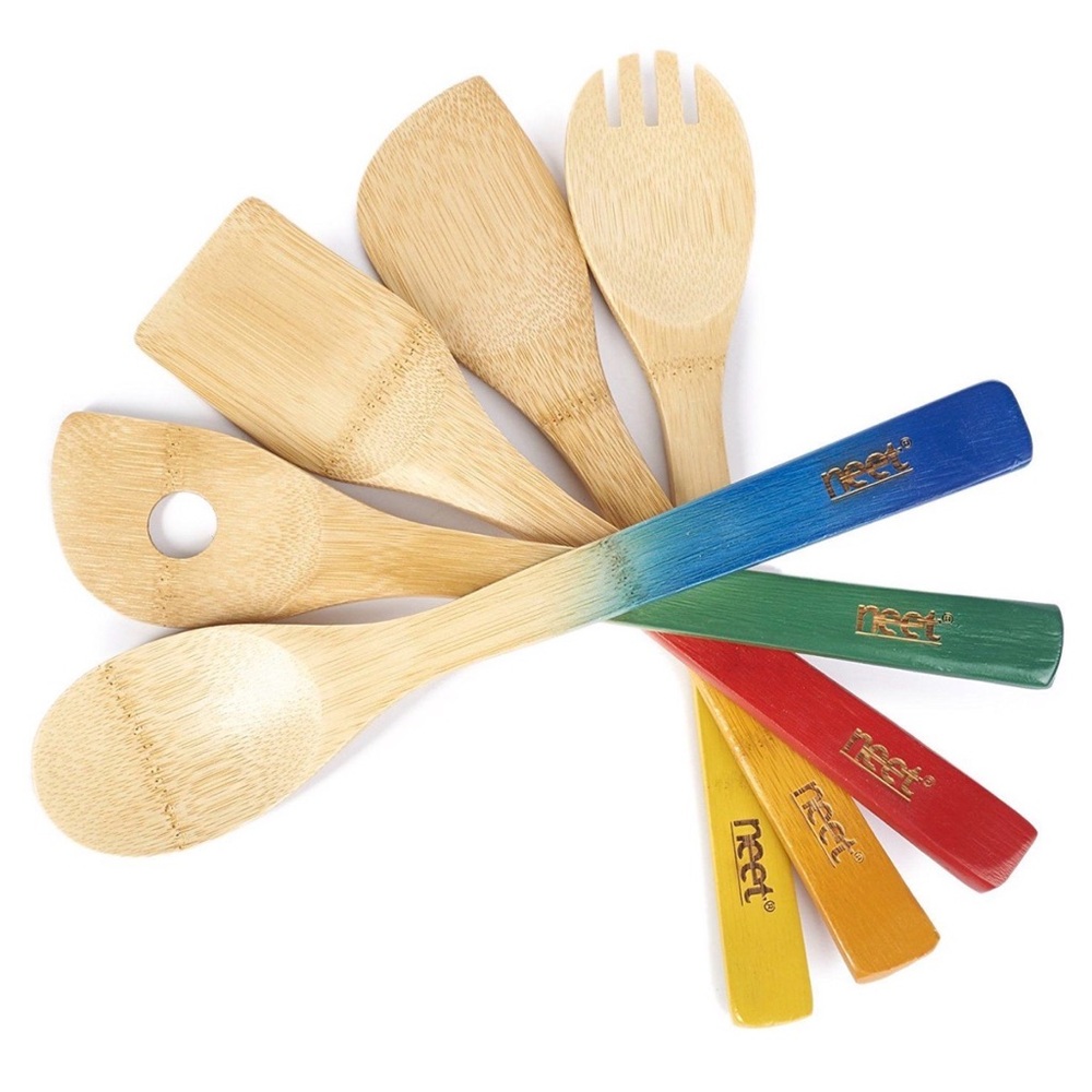 Neet 5 Piece Bamboo Utensils Set 
FREE SHIPPING 
NWT 🌈